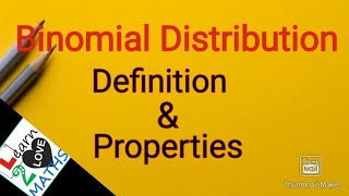 Binomial Distribution  Definition amp Properties malayalam [upl. by Yur]