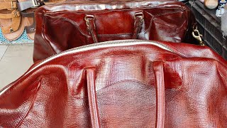 LEATHER BAGS COLOUR RESTORATION WORK POLISH AT SHIVARAJ FOOTWEAR JUBILEE HILLS HYD CALL 9182398675 [upl. by Airliah]