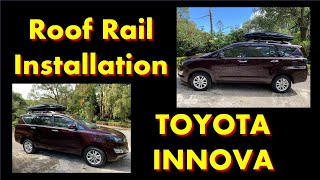 Roof Rail Installation Toyota Innova [upl. by Macri253]