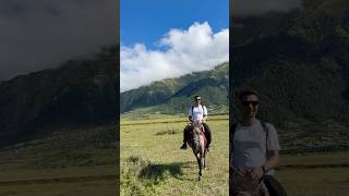 Horse riding in dhorpatan shorts virelshorts horse ytshorts horseriding funny [upl. by Jacquelin981]