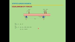 Statics 2 Rigid Bodies  Equilibrium 3 [upl. by Gnivre]