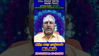 Kadagam Rasi Weekly Rasipalan 2024  25112024 to 01122024 astrology rasipalan [upl. by Dumond]