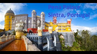 Pena Palace Sintra Portugal  Palácio da Pena  São Pedro de Penaferrim  Portuguese Riviera  Drone [upl. by Ojok753]