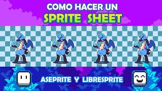 🔴COMO HACER UN SPRITESHEET🔴 FÁCILMENTE EN ASEPRITE o LIBRESPRITE😱😱😱 [upl. by Eylsel441]