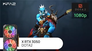 KFA2 X GeForce RTX 3050 Black  DOTA2  1080p Full HD разрешение [upl. by Polad689]