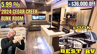 2024 Forest River RV Cedar Creek Champagne 377BH Mid Bunk 5995276 [upl. by Nodaj]