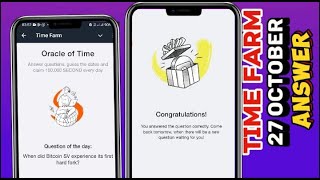 When did Bitcoin SV experience its first hard fork Time Farm answer Today 27 OctoberOracle of Time [upl. by Teece105]