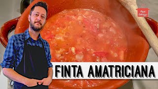 AMATRICIANA FINTA facile leggera e veloce [upl. by Gradey]