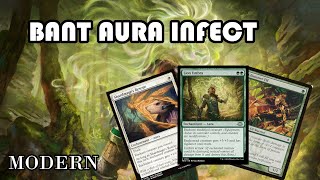 Who needs pump spells when you have AURAS Bant Aura Infect  Modern  MTG [upl. by Mackoff800]