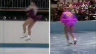 Interview with Tonya Harding and Ladies Award Ceremony  1991 Trophee Lalique Ladies Free Skate [upl. by Zephan655]