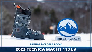 2023 Tecnica Mach1 110 LV Ski Boots Short Review with SkiEssentialscom [upl. by Anthiathia]