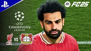 FC 25  LIVERPOOL vs LEVERKUSEN  UEFA Champions League 202425 PS5 4K 60FPS [upl. by Yarised]