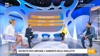 Rincari bollette il governo corre ai ripari  Unomattina  24092021 [upl. by Slayton567]