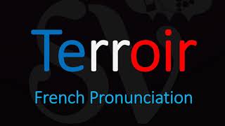 How to Pronounce Terroir French Wine Term Pronunciation [upl. by Lanfri]