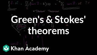 Greens and Stokes theorem relationship  Multivariable Calculus  Khan Academy [upl. by Uela]