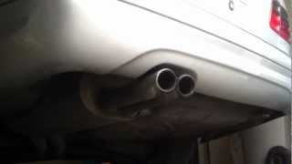 Mercedes E55 AMG W210 Rear Muffler Delete Before and After [upl. by Mullen131]