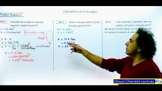 Chemistry 11 Chap 1 lec 9 Calculations Involving gases Examples and Practice Problems [upl. by Welcome]