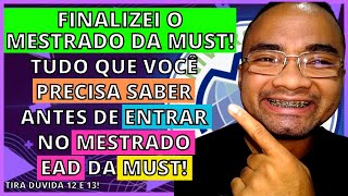 MESTRADO EAD Must University VALE A PENA Must University É CONFIÁVEL Must University É FACIL [upl. by Lorry]