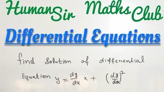 Clairauts Differential EquationSolution in 5 Sec Shorttricks  Definition Examples [upl. by Wurster642]