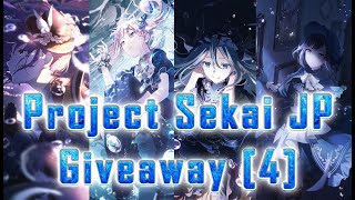 【SoraA】Project Sekai JP Giveaway quot4quot  quotHeart in Waterquot Gacha  Got ALL 4 members [upl. by Ahsikym]