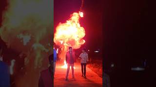 Petrol bomb 💣💥😱🤯 boom bomb sutlibomb sutlibombexperiment minivlog viralvideo [upl. by Ycniuqal]