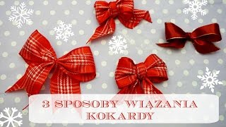 DIY 3 sposoby wiązania kokardy  DzienBezKawyTV [upl. by Esiuolyram144]