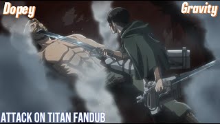 Levi vs Beast Titan Fandub [upl. by Grannias]