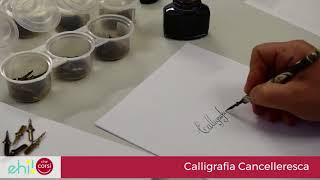 Calligrafia Cancelleresca Romana il maestro allopera quotCalligrafiaquot [upl. by Gibbie]