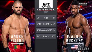 ANDRE FIALHO VS JOAQUIN BUCKLEY FULL FIGHT UFC FIGHT NIGHT 224 [upl. by Annala]