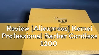 Review Aliexpress Kemei Professional Barber Cordless 1200 mAh Electric Hair Clippers USB Recharge [upl. by Elrod]