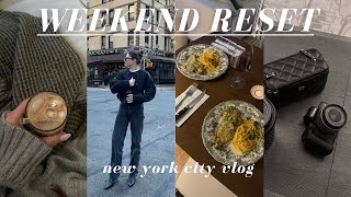 NYC VLOG getting organized for a new week Trader Joes run styling outfits for a brand  more [upl. by Amathiste351]