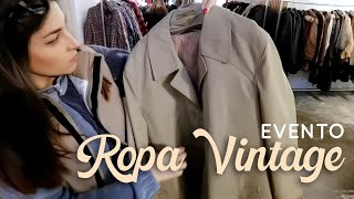 COMPRANDO ROPA VINTAGE AL KILO Evento Vinokilo [upl. by Lyret]