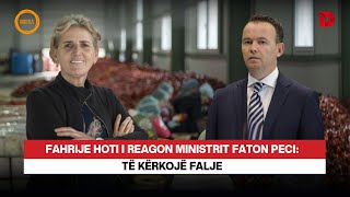 Fahrije Hoti i reagon Ministrit Faton Peci Të kërkojë falje [upl. by Hepsibah]