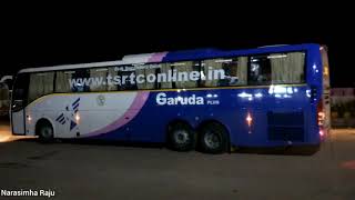 TSRTC APSRTC GARUDA PLUS amp AMARAVATHI VOLVO B9R BUSES AT KURNOOL [upl. by Ahsatniuq511]