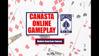 42124  Modern American Canasta Gameplay  Real Canasta [upl. by Dusa]