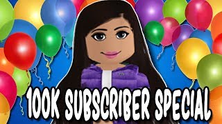 CELEBRATING 100K SUBS THANK YOU  Face Reveal  Roblox Amberry [upl. by Merla328]