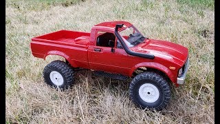 WPL C24 116 Scale 4WD RC Pickup Truck Review [upl. by Donata]