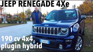 JEEP RENEGADE 4xe plugin da 190 cv regina delle vendite [upl. by Dannica]