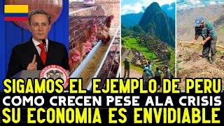 EXPRESIDENTE COLOMBIANO ENVIDIA EL CRECIMIENTO PERUANO PESE ALA CRISIS POLITICA QUE SE VIVE [upl. by Leorsiy791]