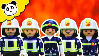 Playmobil Bomberos  Los 5 tipos de Bomberos  Playmobil español [upl. by Doralin]