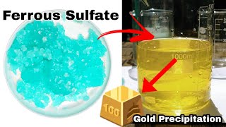 Precipitate Gold Using Ferrous Sulfate  IronII Sulfate  Gold Precipitation Without SMB [upl. by Alecram]