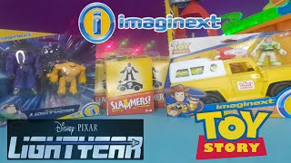 Imaginext Lightyear y Toy Story 🚀Juguetes Buzz Lightyear Woody Camioneta de Pizza Planeta Slammers [upl. by Halette]