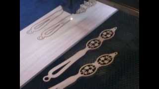 Laser cutting Poplar wood [upl. by Adnal]