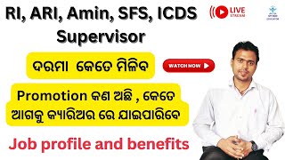 osssc ri ari amin sfs icds supervisor salary promotion job profile details laxmidharsir [upl. by Nove]