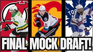 FINAL Top 32 MOCK DRAFT  Predictions For 2024 NHL Draft [upl. by Zellner]