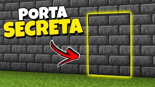 Porta AUTOMÁTICA SECRETA Fácil de Fazer no Minecraft Bedorck [upl. by Annayr]