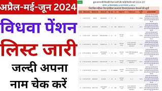 UP Vidhwa Pension List 202425 Released  Widow Pension List 2024 Kaise Dekhe [upl. by Hudis]