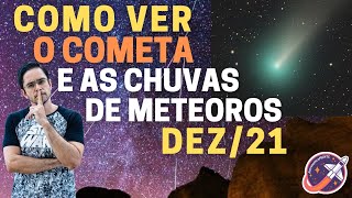 O cometa e as chuvas de meteoros de dezembro [upl. by Onahpets]