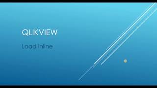 QlikView Tutorial  Load Inline [upl. by Herates7]