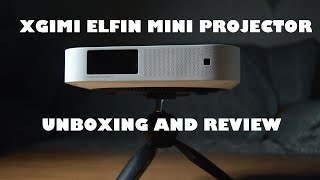 XGIMI Elfin Mini LED Home Projector  Unboxing and Review  1080P 3D LED DLP Projector  800 ANSI [upl. by Leivad]